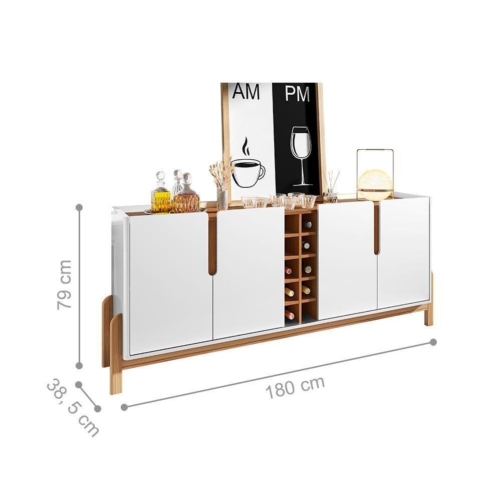 Buffet 4 Portas Adega Ranger Branco Cedro - 2