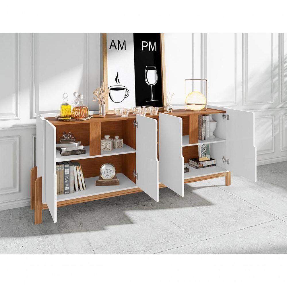 Buffet 4 Portas Adega Ranger Branco Cedro - 7