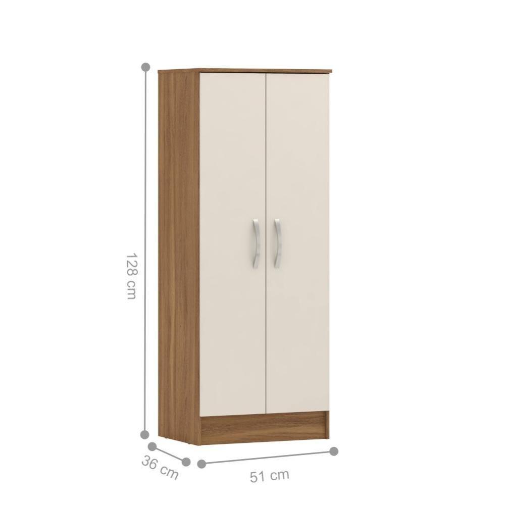 Armário Multiuso 2 Portas Vega Amendola Off-white - 2