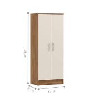 Armário Multiuso 2 Portas Vega Amendola Off-white - 2