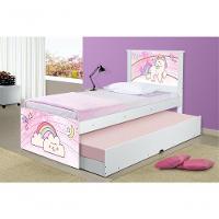 Bicama Juvenil Adesivada Unicórnio Com Colchões - 3