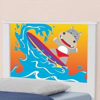 Bicama Juvenil Adesivada Surfista Com Colchões