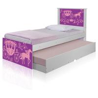 Bicama Juvenil Adesivada Carruagem Princesa Com Colchões - 2