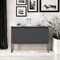 Buffet Elegante Com 3 Portas Turim Preto Onix - 1