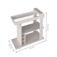 Bar Aparador 1 Prateleiras Pawnee Off White - 2