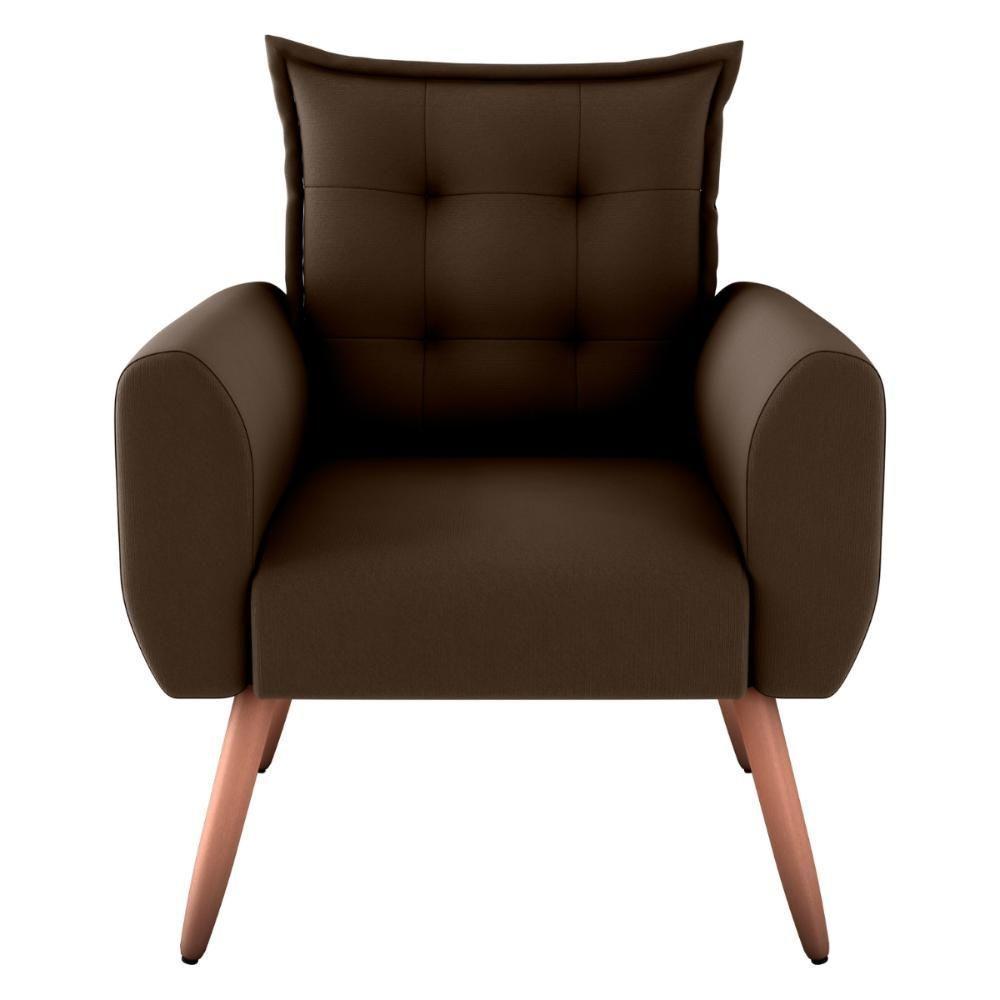 Jogo De Poltronas Decorativas Park Suede Marrom - 3