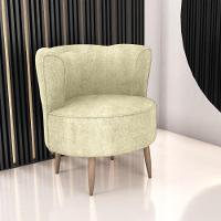 Poltrona Decorativa Para Sala Amapá Boucle Natural - 1