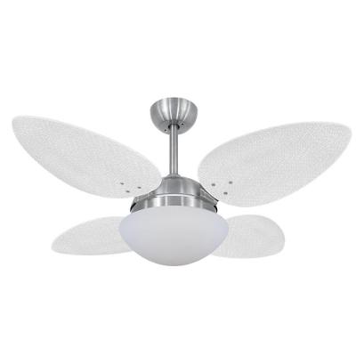 Ventilador de Teto Casa H 4 Pás 3 Velocidades Branco Volare Petalo Palmae 220V