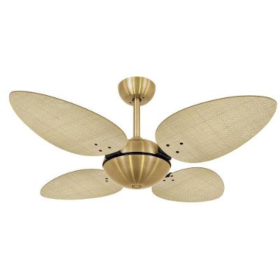 Ventilador de Teto Casa H Dourado Volare Office Petalo Palmae Natura 3 Velocidades 110V