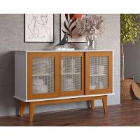 Buffet Aparador Sporting 3 Portas Branco Nature - 3