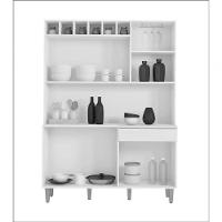 Armário Cozinha Completo Robin Preto 6 Portas - 3