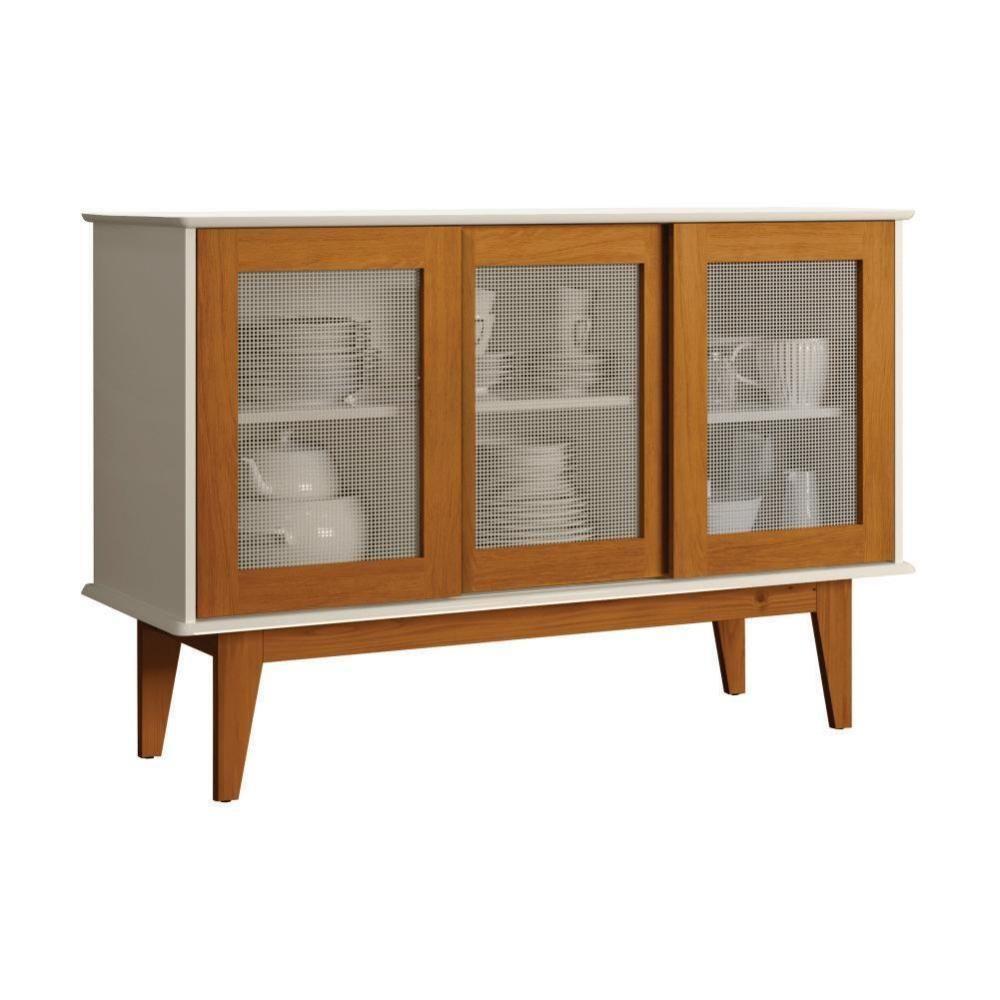 Buffet Aparador Sporting 3 Portas Off White Nature - 5