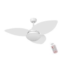 Ventilador De Teto Dormamu Branco Fosco 3 Pás Branco 220V Com Controle - 1