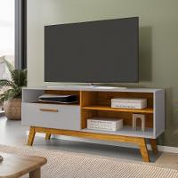 Conjunto Painel E Rack Whiterun Cinamomo Off White - 5