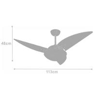 Ventilador De Teto Volare Class Branco 220V - 2