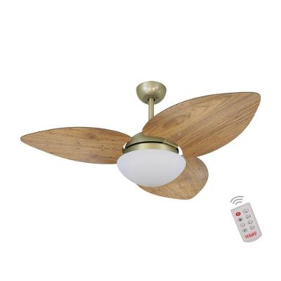 Ventilador de Teto Casa H 120cm 3 Pás 3 Velocidades Dourado Dormamu Gold 110V