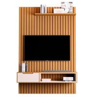 Rack E Painel Ripado Com 1 Gaveta Trapani Nature Pérola - 1