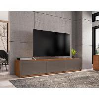 Rack Para Tv Mônaco Com Gaveta Cinza Perola Noce - 7