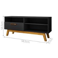 Rack Para Tv Charlie Preto Fosco - 2