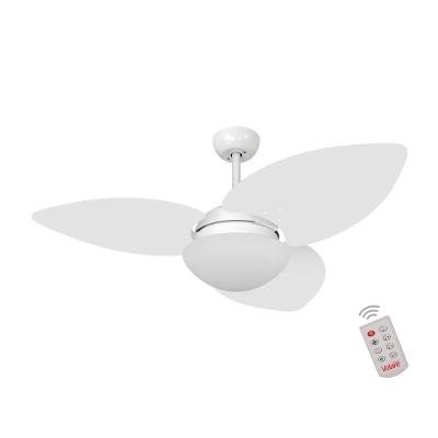 Ventilador De Teto Dormamu Branco Fosco 3 Pás Branco 110V Com Controle