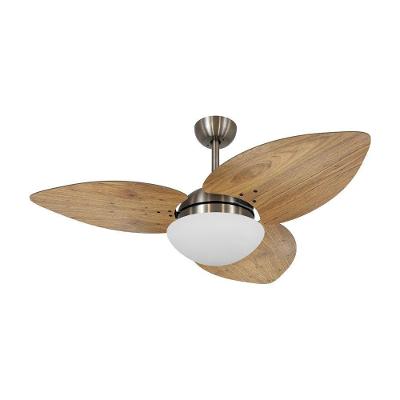 Ventilador De Teto Dormamu Bronze 3 Pás Rádica Freijó 110V