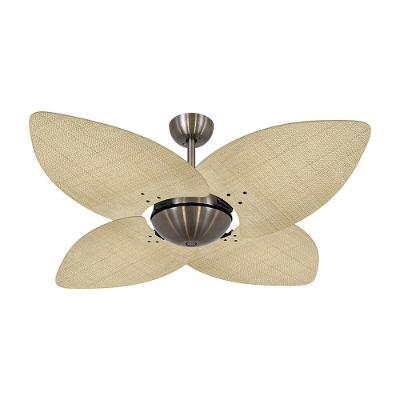 Ventilador de Teto Casa H 4 Pás 3 Velocidades Marrom Dormamu Bronze Office 110V