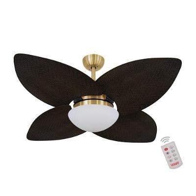 Ventilador De Teto Dormamu Dourado 4 Pás Palmae   220V