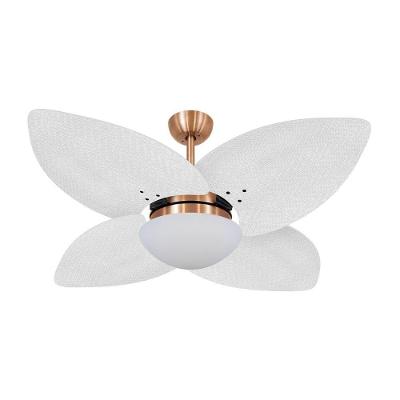 Ventilador de Teto Casa H Dormamu Cobre 4 Pás Palmae Branco 3 Velocidades 220V