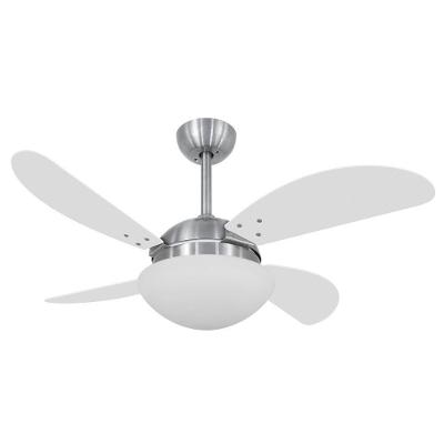 Ventilador de Teto Casa H 4 Pás 3 Velocidades Branco Volare Fly 110V