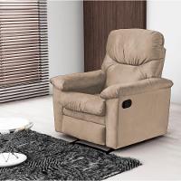 Poltrona Reclinável Olga Veludo Light Bege - 1