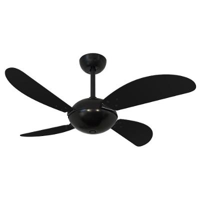 Ventilador de Teto Casa H Volare Fly Office Preto 3 Velocidades com Função Exaustão 220V