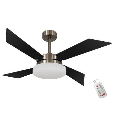 Ventilador de Teto Casa H Volare Tech Preto e Bronze com Controle Remoto 3 Velocidades 220V