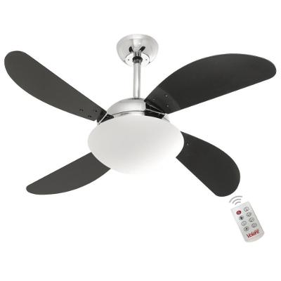 Ventilador de Teto Casa H Volare Fly Preto com Controle Remoto 3 Velocidades 220V