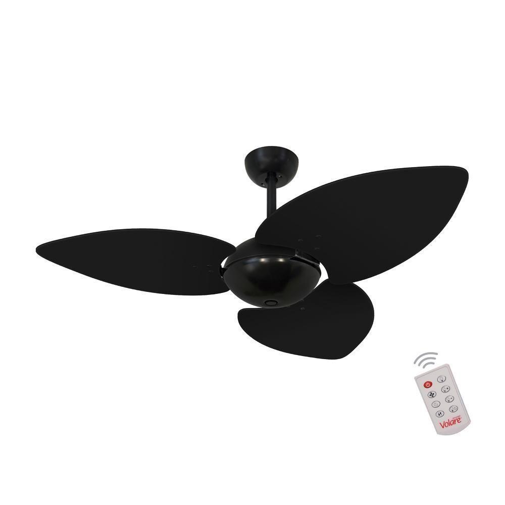 Ventilador De Teto Dormamu Nero Office 3 Pás Preto 110V Com Controle - 1