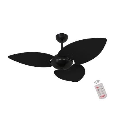 Ventilador de Teto Casa H Dormamu Nero Office 3 Pás Preto com Controle Remoto 110V