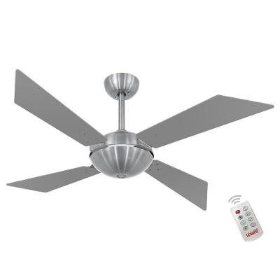 Ventilador de Teto Casa H Branco Volare Tech Off Titanio com Controle Remoto 3 Velocidades 110V