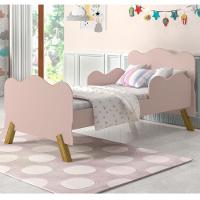 Cama Infantil Nuvem Rosa Com Proteção Lateral - 1
