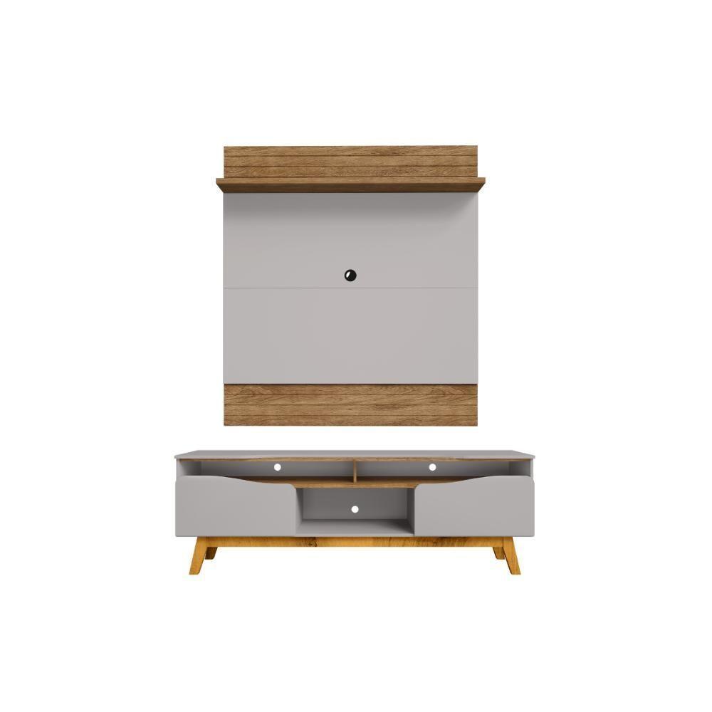 Conjunto Painel E Rack Pindorama Cinamomo Off White - 3