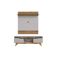 Conjunto Painel E Rack Pindorama Cinamomo Off White - 3