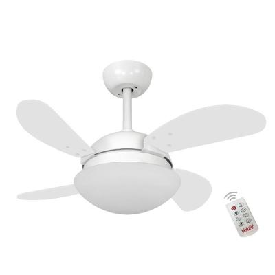 Ventilador de Teto Casa H 4 Pás 3 Velocidades Branco Volare Fly Mini 110V