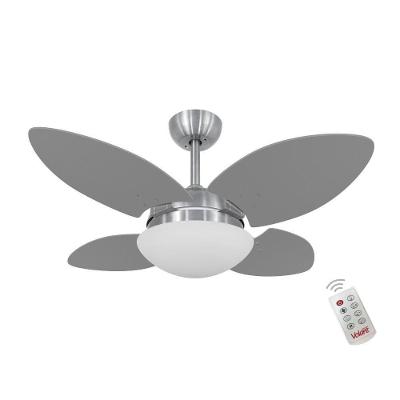 Ventilador de Teto Casa H 4 Pás 3 Velocidades Branco Volare Mini Petalo 220V