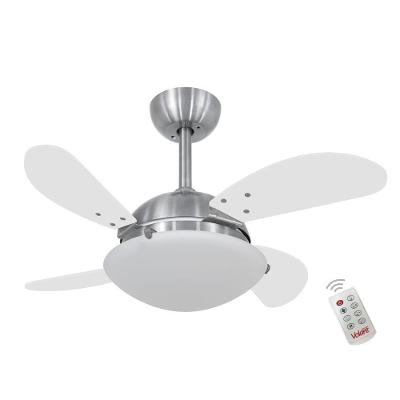 Ventilador de Teto Casa H Volare Fly Mini 4 Pás Branco com Controle Remoto 110V