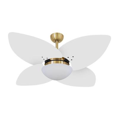 Ventilador de Teto Casa H Dormamu Dourado Branco 120cm 4 Pás 3 Velocidades 110V