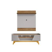 Conjunto Painel E Rack Gardênia Cinamomo Off White - 3