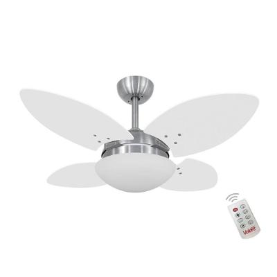 Ventilador de Teto Casa H 4 Pás 3 Velocidades Branco Mini Petalo 110V