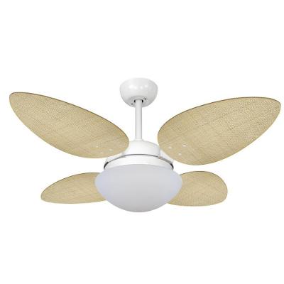 Ventilador de Teto Casa H Volare Petalo Palmae Natural Branco com 3 Velocidades 110V