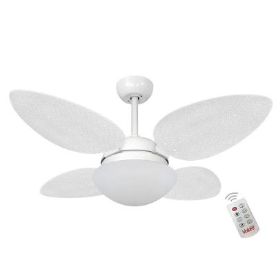 Ventilador de Teto Casa H 4 Pás 3 Velocidades Branco Volare P Palmae 110V