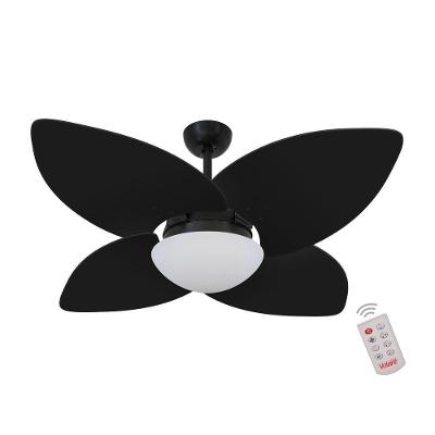 Ventilador de Teto Casa H Dormamu Nero 4 Pás Preto com Luminária e Controle Remoto 220V