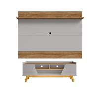 Conjunto Painel E Rack Sui Cinamomo Off White - 1