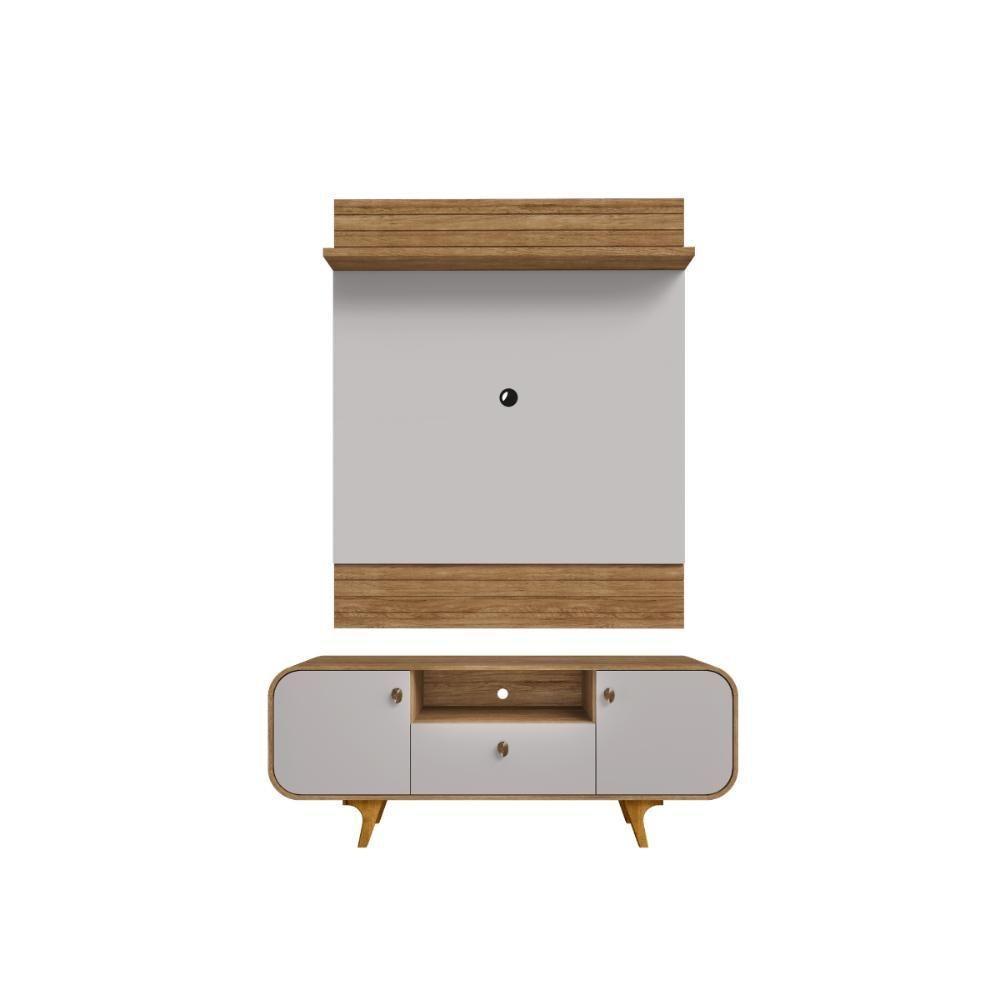 Conjunto Painel E Rack Springfield Naturalle Off White - 3